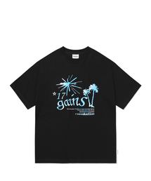 アゲインココナッツツリーTシャツ_ブラック