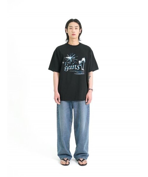 GAINSBORO（ゲインズボロ）の「アゲインココナッツツリーTシャツ_ブラック（Tシャツ/カットソー・レディース・その他・LARGE/MEDIUM/SMALL）」の3枚目の写真