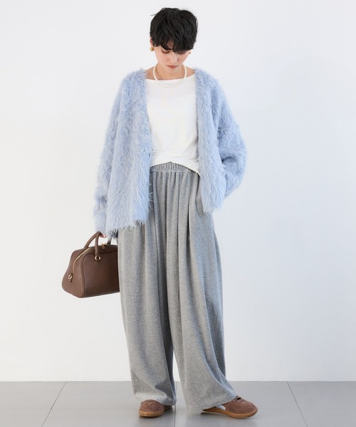 BARNYARDSTORM（バンヤードストーム）の「BARNYARDSTORM / ベロアタックギャザーパンツ / マシンウォッシャブル（その他パンツ・レディース・グレー/ブラック・FREE）」の10枚目の写真