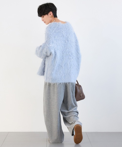 BARNYARDSTORM（バンヤードストーム）の「BARNYARDSTORM / ベロアタックギャザーパンツ / マシンウォッシャブル（その他パンツ・レディース・グレー/ブラック・FREE）」の19枚目の写真