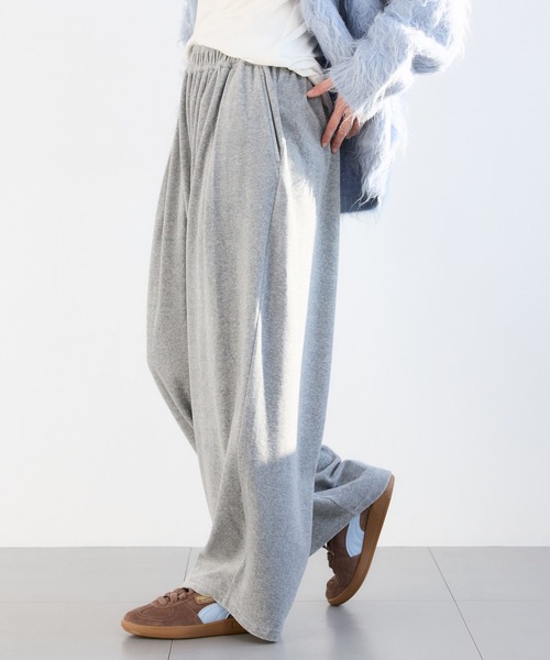 BARNYARDSTORM（バンヤードストーム）の「BARNYARDSTORM / ベロアタックギャザーパンツ / マシンウォッシャブル（その他パンツ・レディース・グレー/ブラック・FREE）」の15枚目の写真