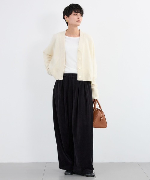 BARNYARDSTORM（バンヤードストーム）の「BARNYARDSTORM / ベロアタックギャザーパンツ / マシンウォッシャブル（その他パンツ・レディース・グレー/ブラック・FREE）」の5枚目の写真