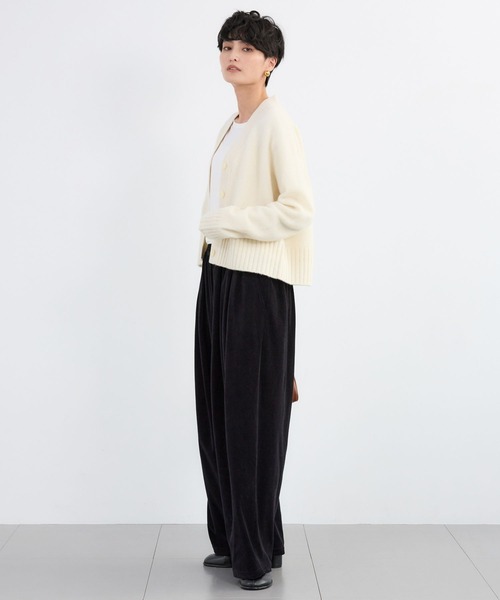 BARNYARDSTORM（バンヤードストーム）の「BARNYARDSTORM / ベロアタックギャザーパンツ / マシンウォッシャブル（その他パンツ・レディース・グレー/ブラック・FREE）」の6枚目の写真