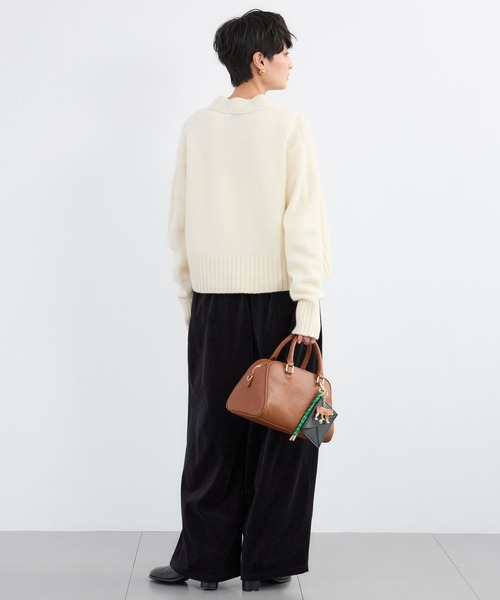 BARNYARDSTORM（バンヤードストーム）の「BARNYARDSTORM / ベロアタックギャザーパンツ / マシンウォッシャブル（その他パンツ・レディース・グレー/ブラック・FREE）」の7枚目の写真