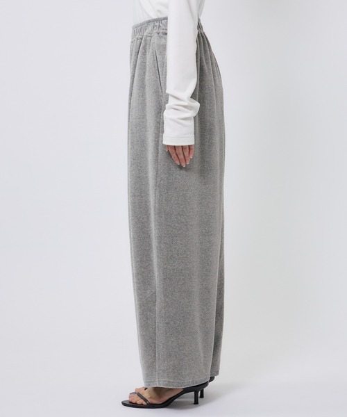 BARNYARDSTORM（バンヤードストーム）の「BARNYARDSTORM / ベロアタックギャザーパンツ / マシンウォッシャブル（その他パンツ・レディース・グレー/ブラック・FREE）」の22枚目の写真