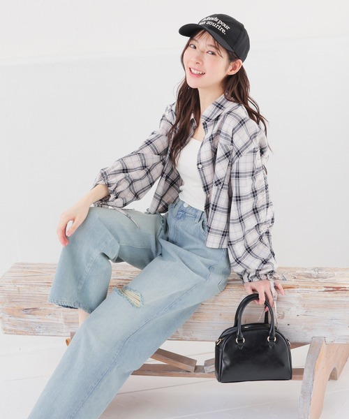 Honeys(ハニーズ)の「ダメージデニムパンツ(デニムパンツ・レディース・グレー/ライトグレー/ブルー系その他/ブルー系その他3・L/LL/M/S/SS)」の7枚目の写真