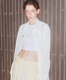 LOVECRAZYWILDMAN（ラブクレイジーワイルドマン）の「LONG SHIRT JUMPER Ivory（ナイロンジャケット）」