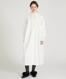 crinkle crinkle crinkle | 【crinkle crinkle crinkle】rebuild lace shirt dress/リビルドレースシャツドレス(ワンピース)