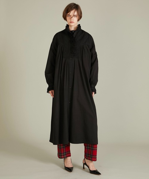 セール】【crinkle crinkle crinkle】rebuild lace shirt dress