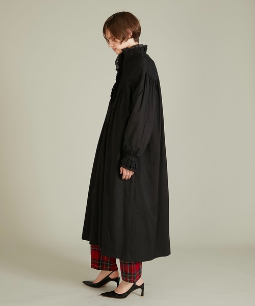 セール】【crinkle crinkle crinkle】rebuild lace shirt dress