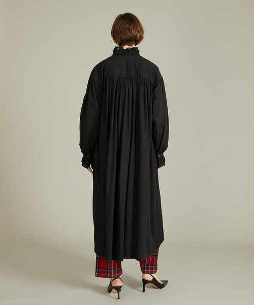 セール】【crinkle crinkle crinkle】rebuild lace shirt dress