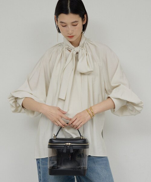 GALLARDAGALANTE（ガリャルダガランテ）の「【2.718】ビニールバニティ（ショルダーバッグ・レディース・ブラック/モカ・FREE）」の5枚目の写真