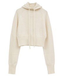 【CLANE/クラネ】SHORT KNIT HOODIE/ショートニットフーディ