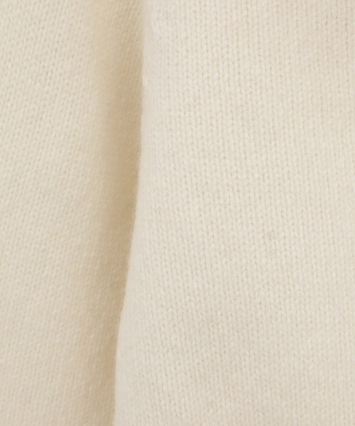 CLANE（クラネ）の「【CLANE/クラネ】SHORT KNIT HOODIE/ショートニットフーディ（ニット/セーター・レディース・アイボリー/カーキ・1）」の12枚目の写真