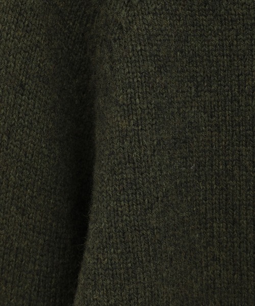 CLANE（クラネ）の「【CLANE/クラネ】SHORT KNIT HOODIE/ショートニットフーディ（ニット/セーター・レディース・アイボリー/カーキ・1）」の7枚目の写真