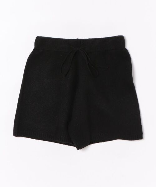 STYLEBLOCK(スタイルブロック)の「メランジニットショートパンツ(その他パンツ・レディース・ブラック/グレー/チャコールグレー/ブラウン・M)」の2枚目の写真