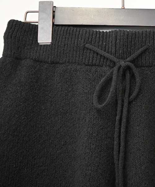 STYLEBLOCK(スタイルブロック)の「メランジニットショートパンツ(その他パンツ・レディース・ブラック/グレー/チャコールグレー/ブラウン・M)」の6枚目の写真
