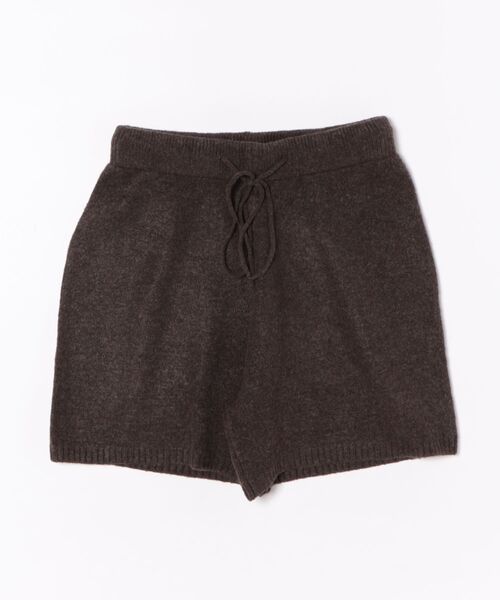 STYLEBLOCK(スタイルブロック)の「メランジニットショートパンツ(その他パンツ・レディース・ブラック/グレー/チャコールグレー/ブラウン・M)」の5枚目の写真