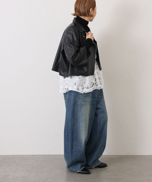 JOURNAL STANDARD LUXE（ジャーナルスタンダード　ラックス）の「バテンレース キャミブラウス（キャミソール・レディース・ブラック/ホワイト・FREE）」の7枚目の写真