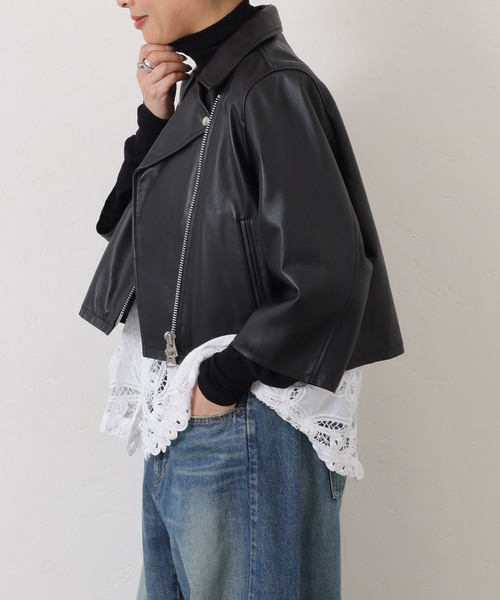 JOURNAL STANDARD LUXE（ジャーナルスタンダード　ラックス）の「バテンレース キャミブラウス（キャミソール・レディース・ブラック/ホワイト・FREE）」の8枚目の写真