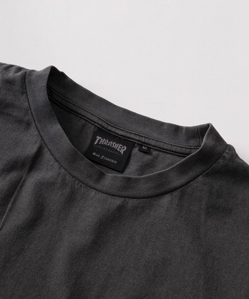 THRASHER（スラッシャー）の「【70】【THRASHER/スラッシャー】ピグメント加工 ワンポイント刺繍 袖フレイム バックプリント ロングスリーブTシャツ（Tシャツ/カットソー・メンズ・グレー/チャコールグレー/ライトグレー/ダークグレー/ブラウン/ブラウン系その他/ピンク/ピンク系その他・M/L/XL）」の14枚目の写真
