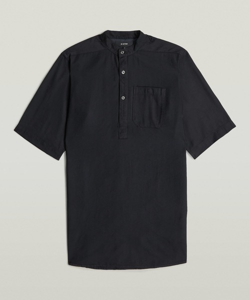 G-STAR（ジースター）の「Shirt Dress/スタンドカラーシャツワンピース/バンドカラー（ワンピース・レディース・ダークブラック・SMALL/MEDIUM/X-SMALL）」の4枚目の写真