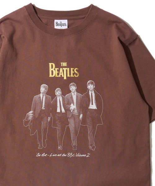 The Beatles(ザビートルズ)の「【THE BEATLES/ザ ビートルズ】レコードプリントクルーネックTシャツ/バックプリント(Tシャツ/カットソー・レディース・ホワイト/ブラウン/チャコールグレー・X-LARGE/MEDIUM/LARGE)」の3枚目の写真