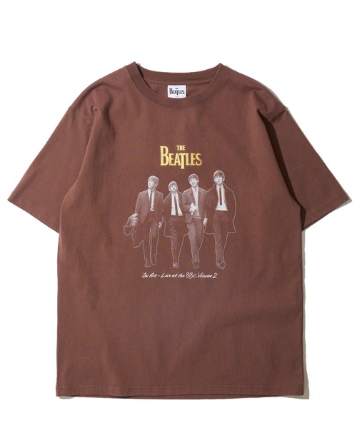 The Beatles(ザビートルズ)の「【THE BEATLES/ザ ビートルズ】レコードプリントクルーネックTシャツ/バックプリント(Tシャツ/カットソー・レディース・ホワイト/ブラウン/チャコールグレー・X-LARGE/MEDIUM/LARGE)」の4枚目の写真