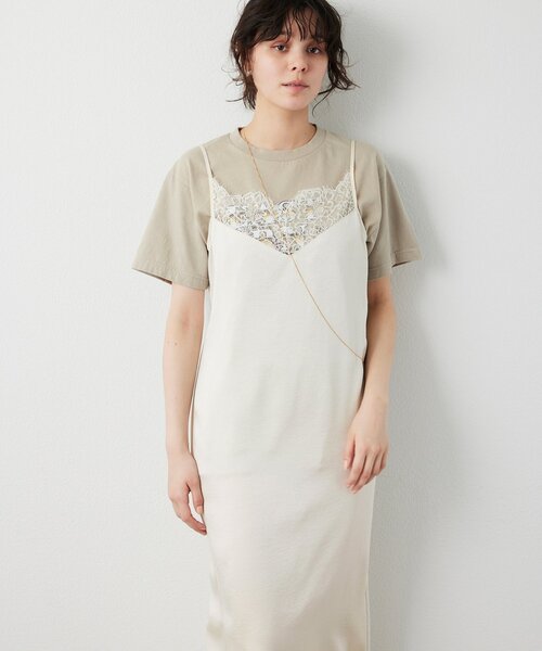 Whim Gazette（ウィムガゼット）の「レースロングキャミ（キャミソール・レディース・ホワイト系その他/ブラック・FREE）」の17枚目の写真