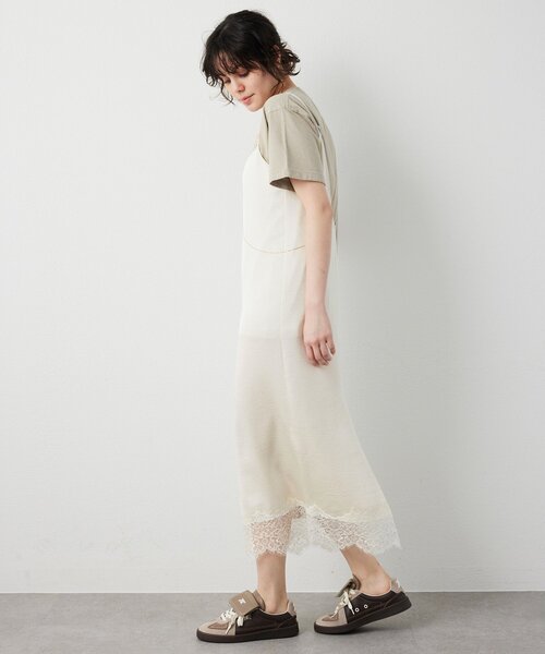 Whim Gazette（ウィムガゼット）の「レースロングキャミ（キャミソール・レディース・ホワイト系その他/ブラック・FREE）」の22枚目の写真