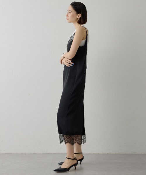 Whim Gazette（ウィムガゼット）の「レースロングキャミ（キャミソール・レディース・ホワイト系その他/ブラック・FREE）」の10枚目の写真