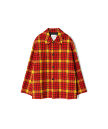 HORLISUN（ホーリーサン）の「Newyear Check Wool Half Coat Red（チェスターコート）」