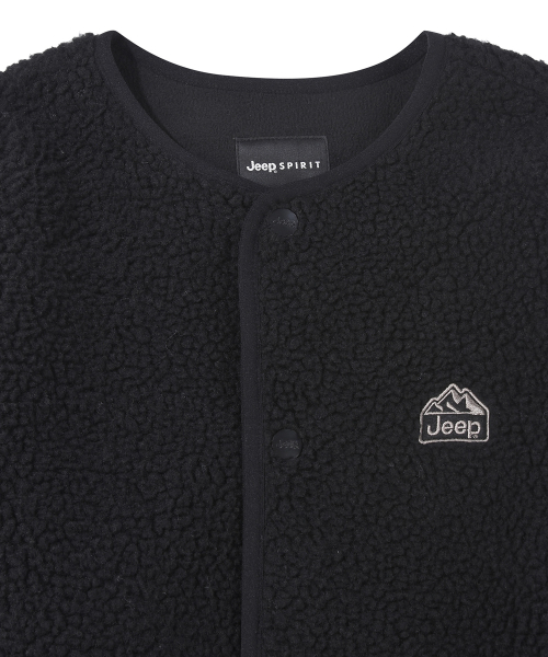 JEEP（ジープ）の「レトロマウンテンコージーフリースカーディガン (JR5TZU193BK)（その他アウター・レディース・その他・SMALL/MEDIUM/LARGE/X-LARGE/2XL）」の4枚目の写真