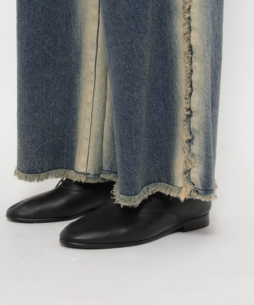 HARE(ハレ)の「フレームラインデニムパンツ(HARE)(デニムパンツ・メンズ・ブラック/ブルー・SMALL/MEDIUM)」の19枚目の写真