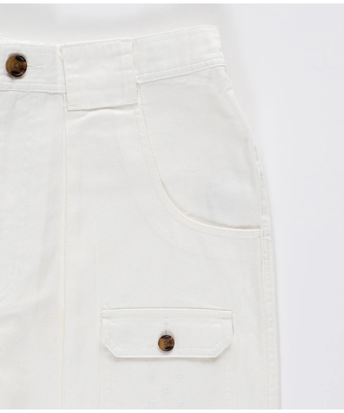 POP TRADING COMPANY(ポップトレーディングカンパニー)の「Pop Trading Company/ポップトレーディングカンパニー ショーツ POCKET SHORT(その他パンツ・メンズ・ホワイト・S/M/L)」の3枚目の写真