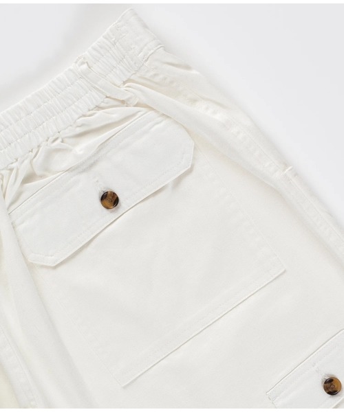 POP TRADING COMPANY(ポップトレーディングカンパニー)の「Pop Trading Company/ポップトレーディングカンパニー ショーツ POCKET SHORT(その他パンツ・メンズ・ホワイト・S/M/L)」の4枚目の写真