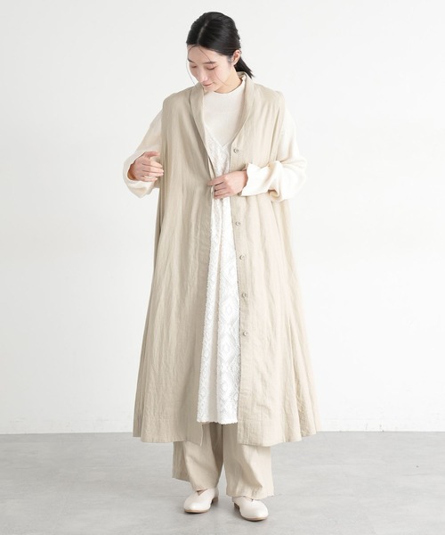 studio CLIP（スタディオクリップ）の「《natural by clip》LRロングベストワンピース[プチサイズあり]（ベスト・レディース・ブラック/ベージュ・FREE/PF）」の11枚目の写真