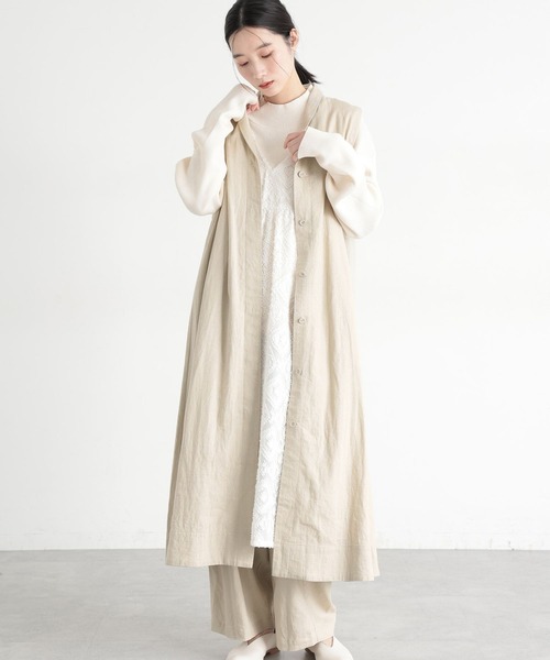 studio CLIP（スタディオクリップ）の「《natural by clip》LRロングベストワンピース[プチサイズあり]（ベスト・レディース・ブラック/ベージュ・FREE/PF）」の20枚目の写真