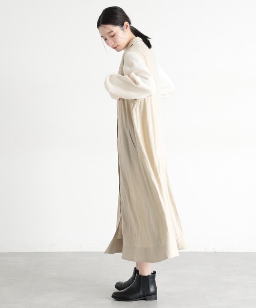 natural by clip》LRロングベストワンピース[プチサイズあり]（ベスト