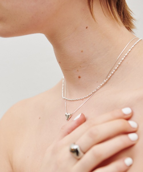 COLLAGE GALLARDAGALANTE（コラージュガリャルダガランテ）の「Sivelle./Silver925グレインチェーンネックレス（ネックレス・レディース・シルバー・FREE）」の2枚目の写真