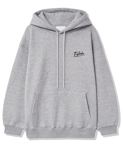 TI.GLAKE(ティーグレイク)の「メソッド 裏起毛フードパーカー グレー(パーカー・レディース・その他・L/XL/XXL)」の2枚目の写真