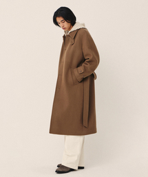 [WOOL 80] ウールリッチ バルマカン ローブコート_サンド