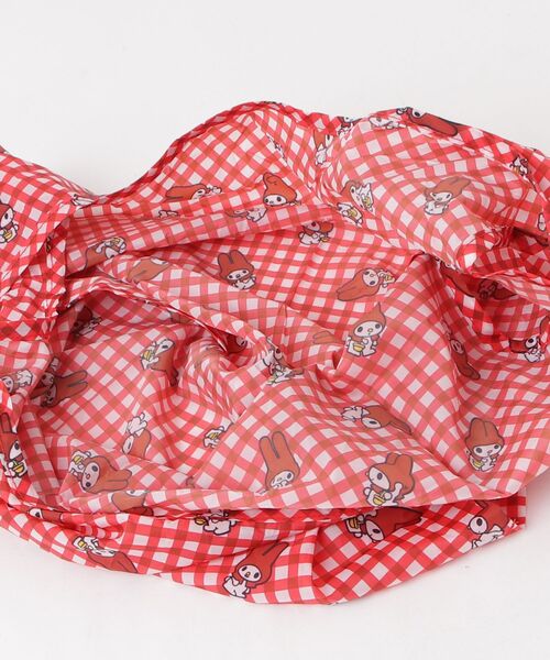 sanrio(サンリオ)の「【 sanrio / サンリオ 】 マイメロディ レトロ 赤チェック ぬいぐるみエコバッグ NJI(エコバッグ/サブバッグ・レディース・レッド・FREE)」の3枚目の写真