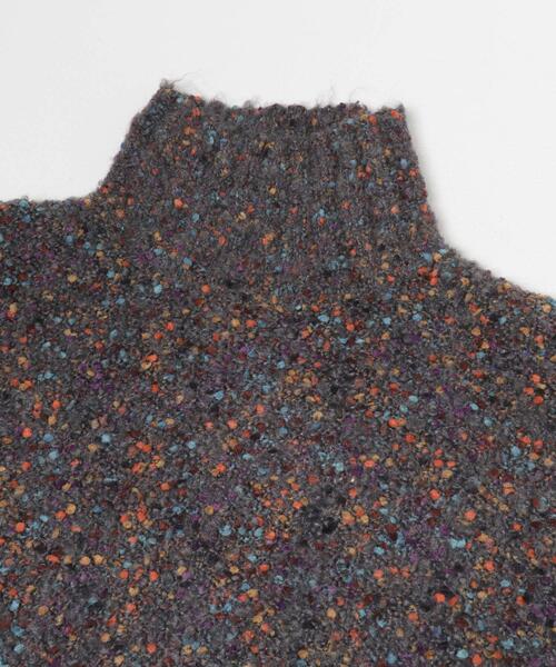 ITEMS URBANRESEARCH（アイテムズ アーバンリサーチ）の「ハイネックカラーネップニット（ニット/セーター・レディース・ベージュ/チャコールグレー/ボルドー・FREE）」の11枚目の写真