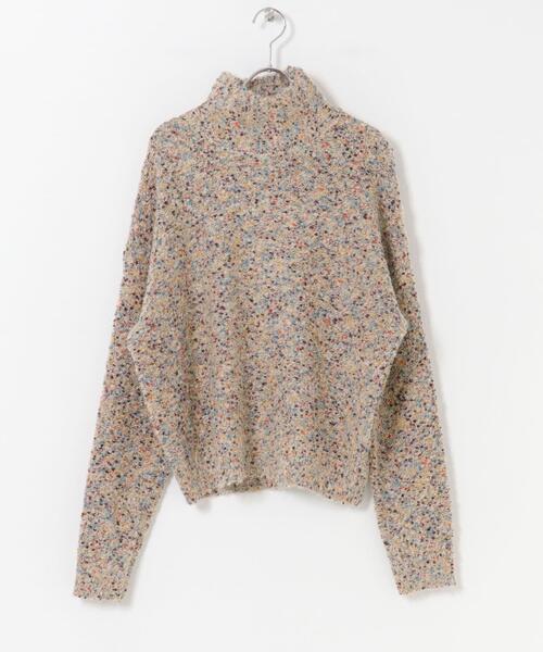 ITEMS URBANRESEARCH（アイテムズ アーバンリサーチ）の「ハイネックカラーネップニット（ニット/セーター・レディース・ベージュ/チャコールグレー/ボルドー・FREE）」の18枚目の写真