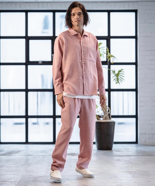 CAMBIO（カンビオ）の「mp14536- テックキャンバステーパードパンツ(CA05-61501)（その他パンツ・メンズ・ピンク/ライトベージュ/チャコール・M/L/XL）」の7枚目の写真