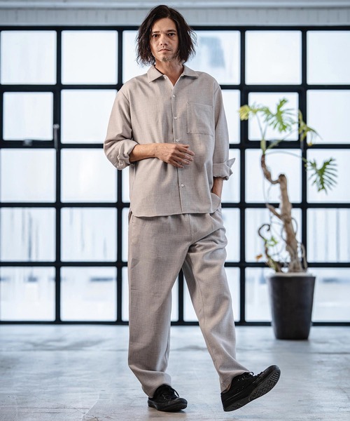 CAMBIO（カンビオ）の「mp14536- テックキャンバステーパードパンツ(CA05-61501)（その他パンツ・メンズ・ピンク/ライトベージュ/チャコール・M/L/XL）」の12枚目の写真