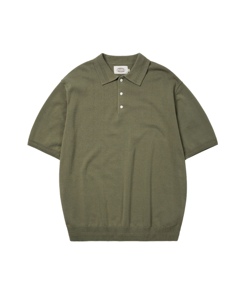 AMFEAST(アンフィースト)の「エッセンシャルポロハーフニットオリーブ(ニット/セーター・メンズ・その他・X-LARGE/LARGE/MEDIUM)」の5枚目の写真