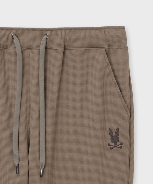 Psycho Bunny(サイコバニー)の「異素材切替 ワッフルストレッチパンツ(その他パンツ・メンズ・グレイッシュベージュ/ブラック・MEDIUM/LARGE/X-LARGE/SMALL)」の11枚目の写真