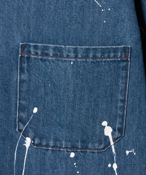 UNITED ARROWS（ユナイテッドアローズ）の「【別注】＜WESCOT＞ スプラッシュ ペイント デニム カバーオール（カバーオール・メンズ・コバルトブルー・S/M/L/XL）」の15枚目の写真